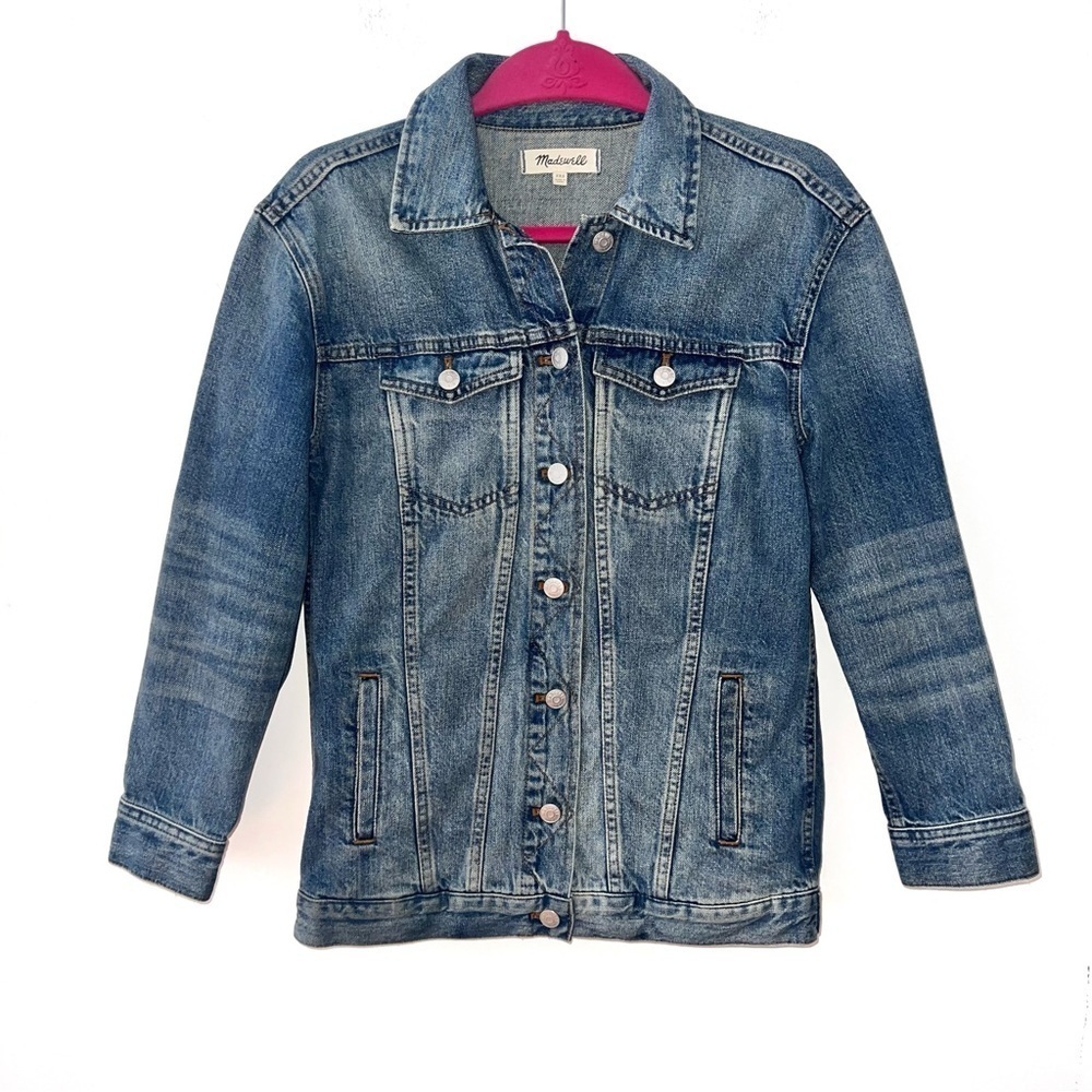 Madewell The Oversized Denim Jean Jacket in Capstone Wash XXS